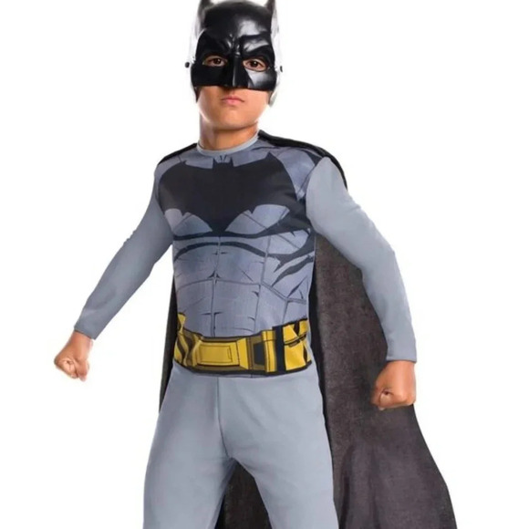 Batman (10/12) Justice League Jumpsuit  Mask Youth Child - Picture 1 of 2
